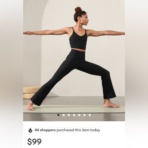 ATHLETA ELATION RIB CROP FLARE PANT